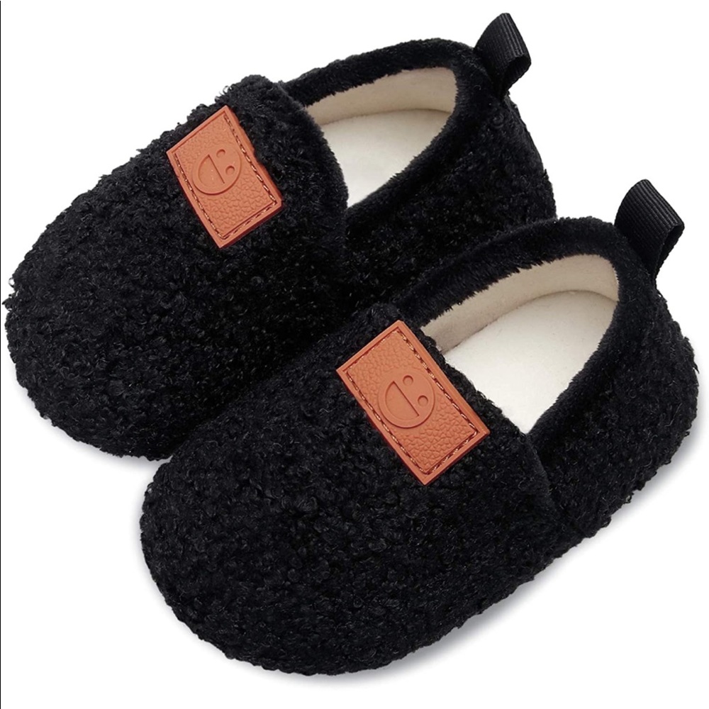 Infant L-Run slip on comfort non-skid slippers